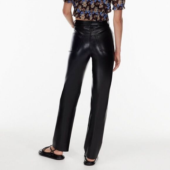 Aritzia Melina Leather pants black - Picture 2 of 7